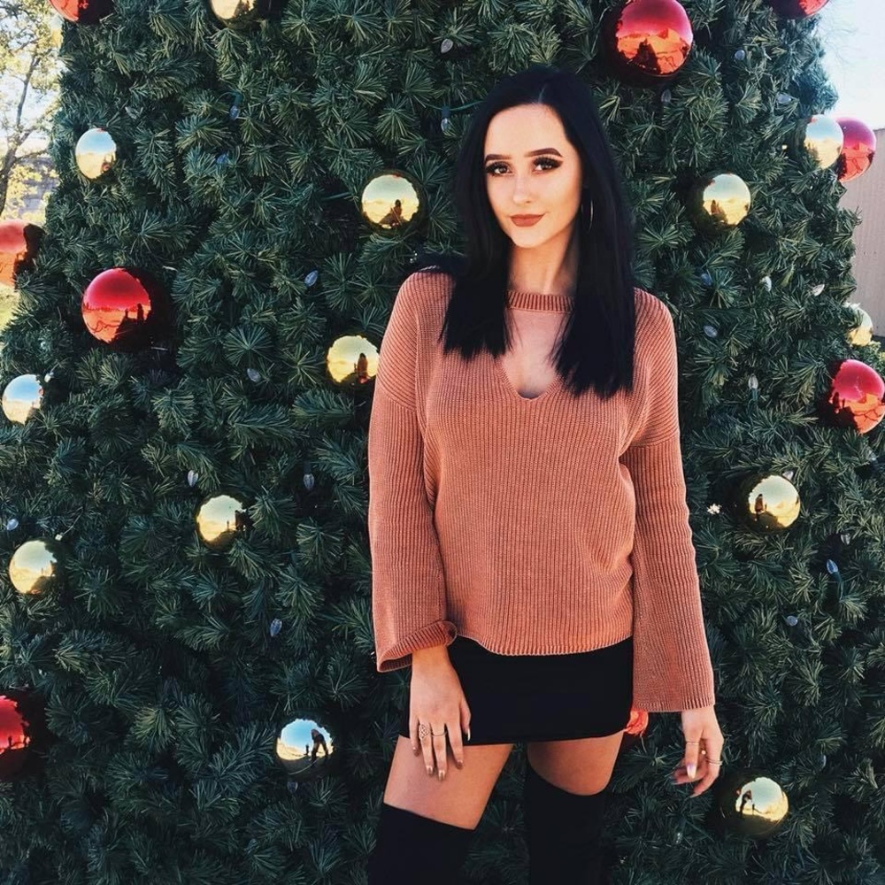 Express Oversized Sweater in Pink/Orange